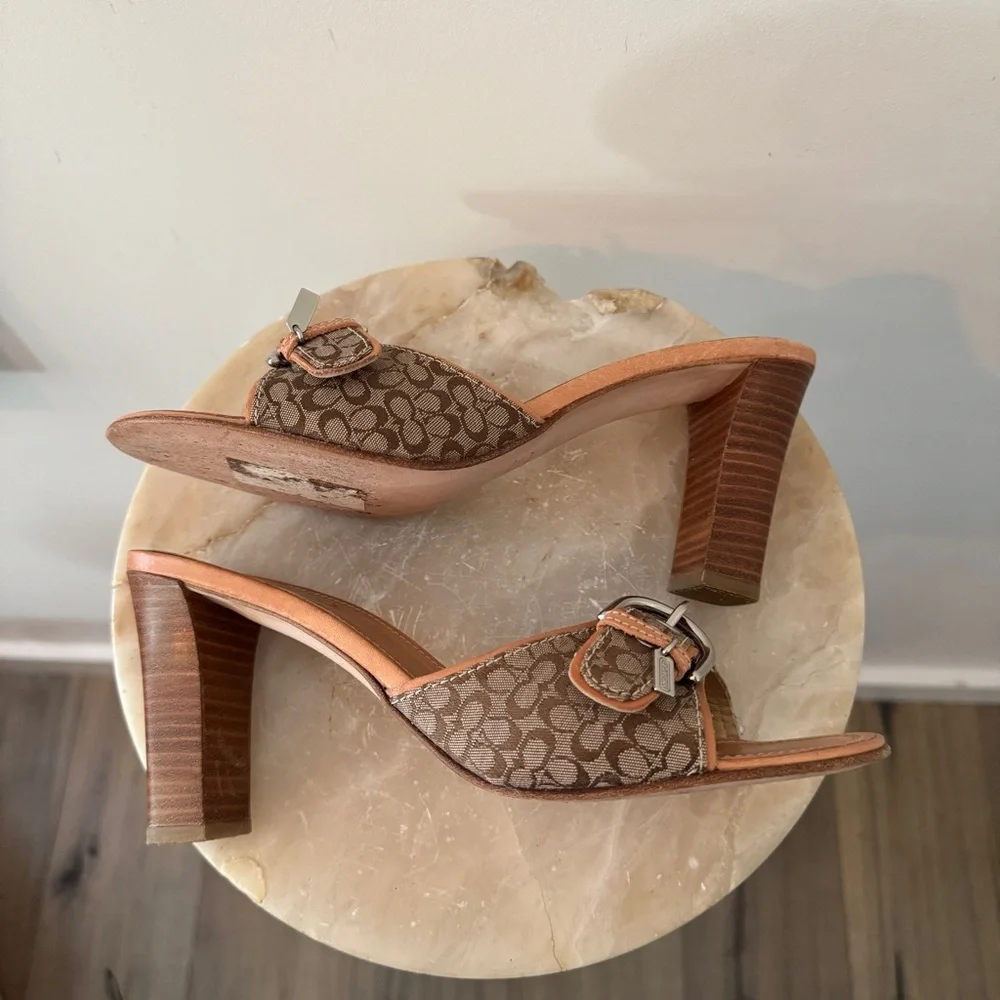 Coach Women's Daryn Slide Heels Size 8.5 - Picture 6 of 15